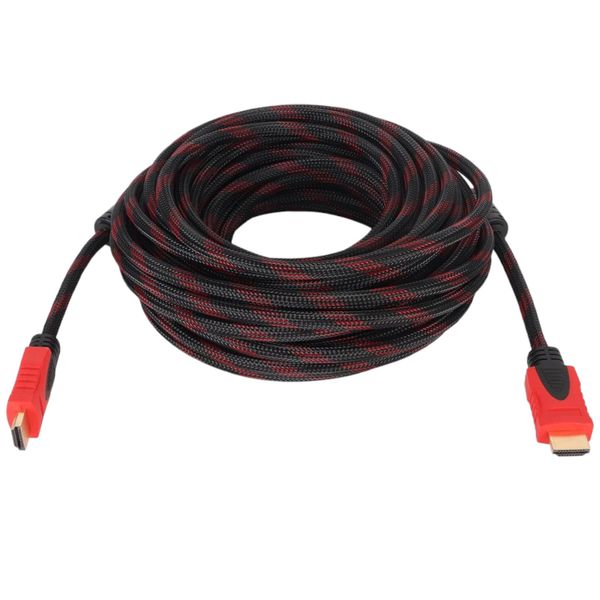 20M Braided HDMI High-Speed Cable - Black &amp; Red