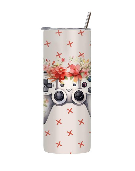 Cherise 20 Oz Tumbler with Lid Straw Trendy Gaming Graphic Gamer Present170