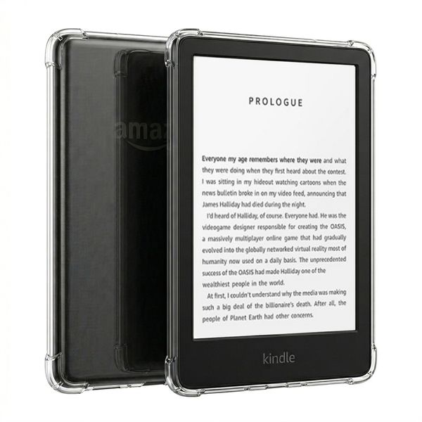 CAWA Transparent Back Cover Compatible with Kindle Gen 10 (6", 2019)