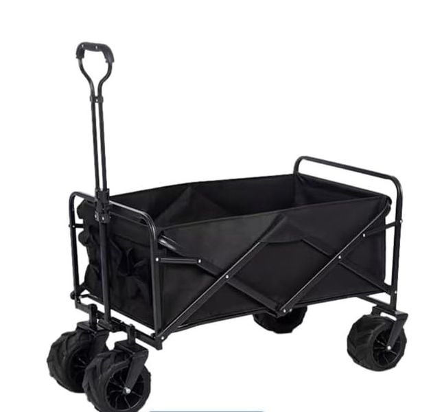 Outdoor Collapsible Beach &amp; Camping Folding Trolley Wagon