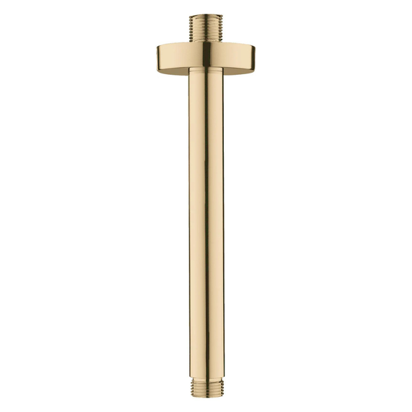 Brushed Brass Ceiling Shower Arm - 30cm