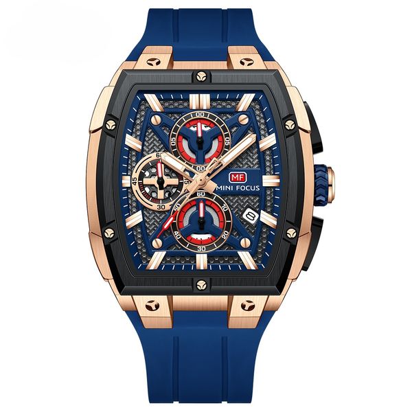 Men's Outdoor Style Tonneau Watch