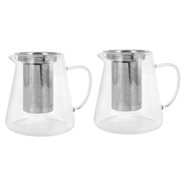 Glass Teapot With Stainless Steel Removable Infuser 950Ml
