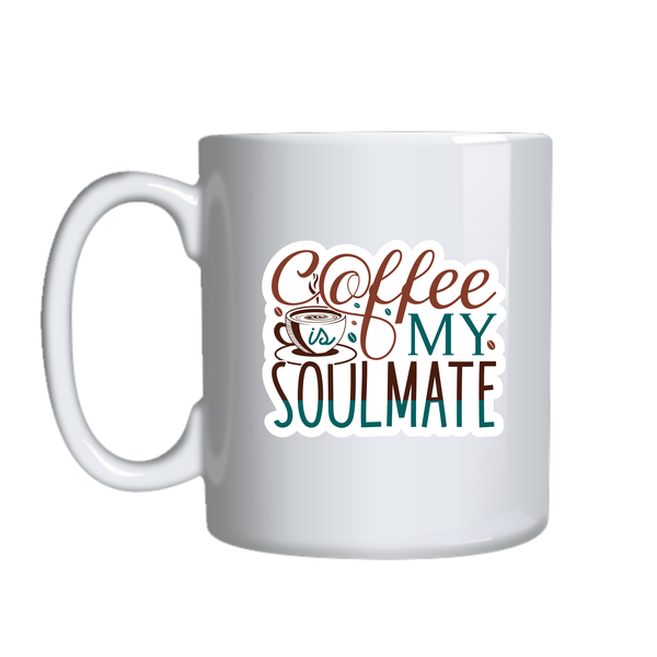 Soulmate Coffee Lover Mugs Trendy Graphic Cup Design Birthday Present 033