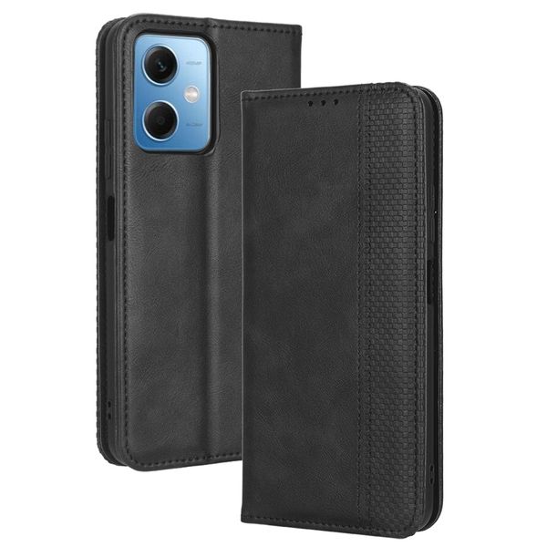 Magnetic Buckle Patterned Leather Case Compatible With Redmi Note 10 Pro 4G