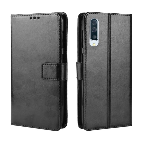 Crazy Horse Pattern Leather Cover Compatible for Samsung Galaxy S20 Ultra