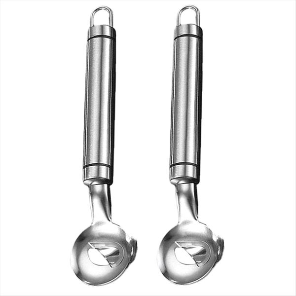 Stainless Steel Cactus Peeler and Spoon, Long-Handled Noodle Cutter for Kit