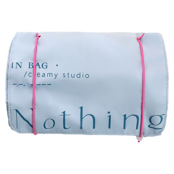 Foldable Travel Makeup Bag - Large Capacity with Multiple Pockets