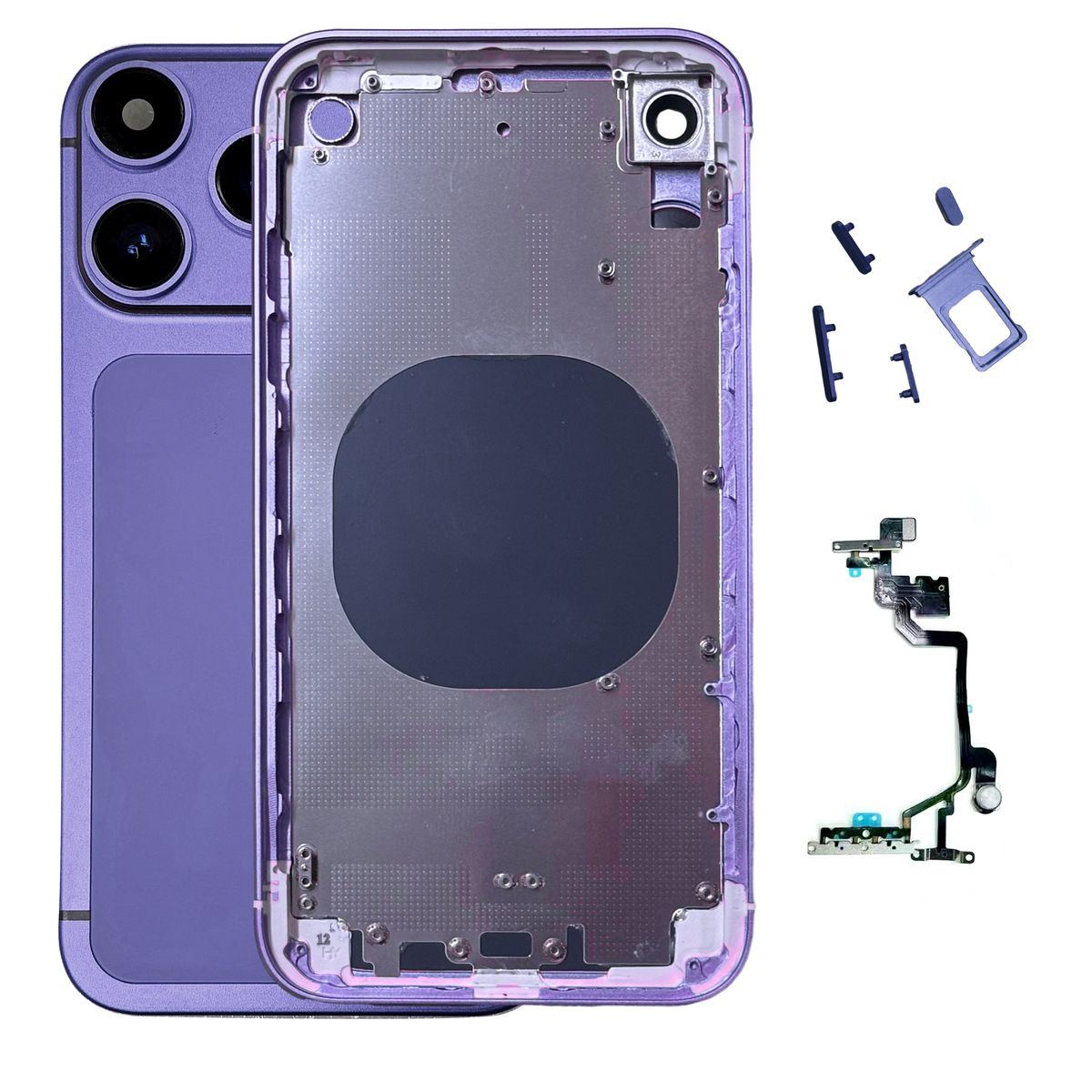 Back Cover DIY Kit Compatible with iPhone XR to 17 Pro Conversion