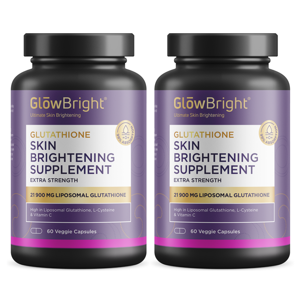 Glow Bright Glutathione Skin Brightening Supplement Double Bundle