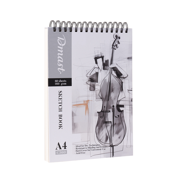 Dmast Sketch Book A4 160g 60 Sheets White Top Binding