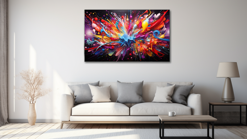 Canvas Wall Art - Graffiti Galaxy - HD0441