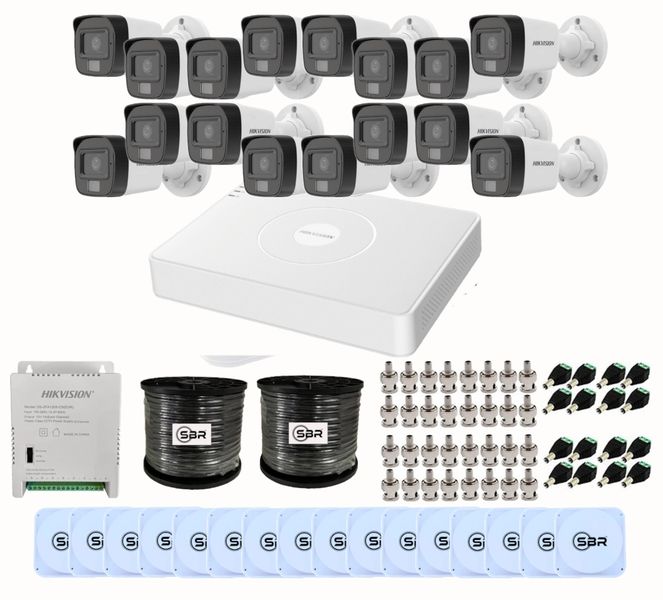 Hikvision 16CH Smart Hybrid Light Kit - New SBR Bundle