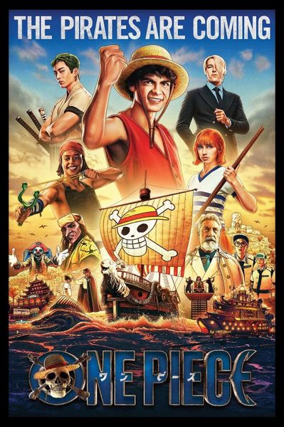 One Piece Live Action (Pirates Incoming) Poster with Black Frame