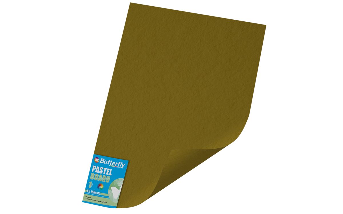 Butterfly A2 Pastel Board 160gsm Gold Pack Of 25 Buy Online in