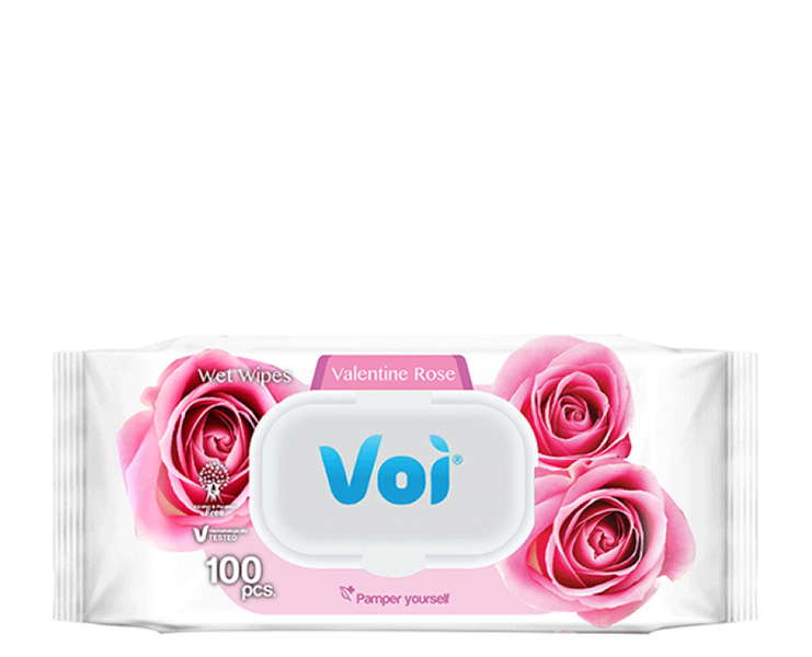Pack of 4 Voi wet-wipes 100 wipes