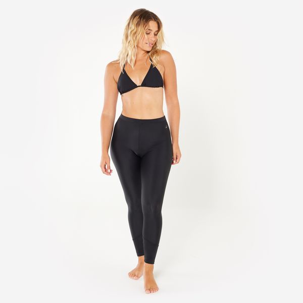 Olaian Women's Surfing Uv-Protection Leggings - + Size Black