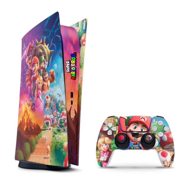 Decal Skin Compatible with PS5 Digital - Super Mario Brothers (Decal Only)