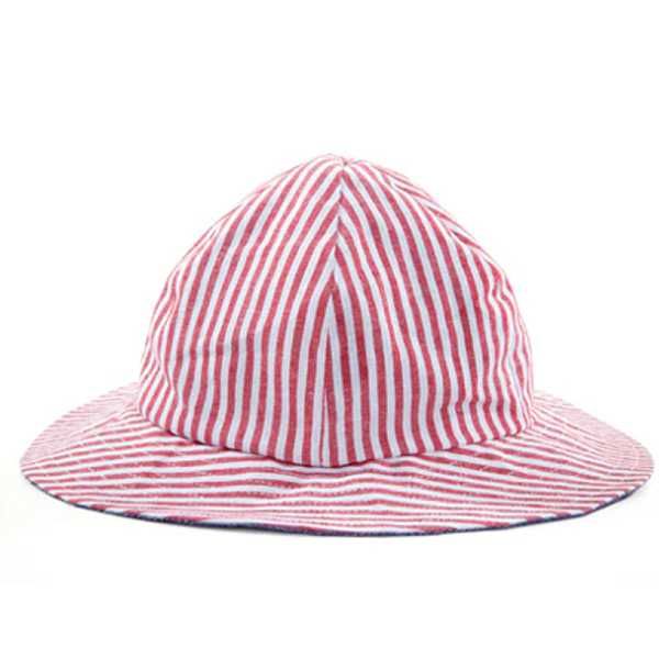 Myang Wide Brim Denim &amp; Nautical Sun Hat - 0 to 6 Months