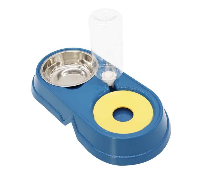 2-In-1 Anti Slip Stainless Steel Plastic Automatic Pet Slow Feeder