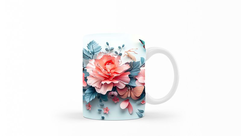 Designer Art Coffee Mug -038-Butterfly