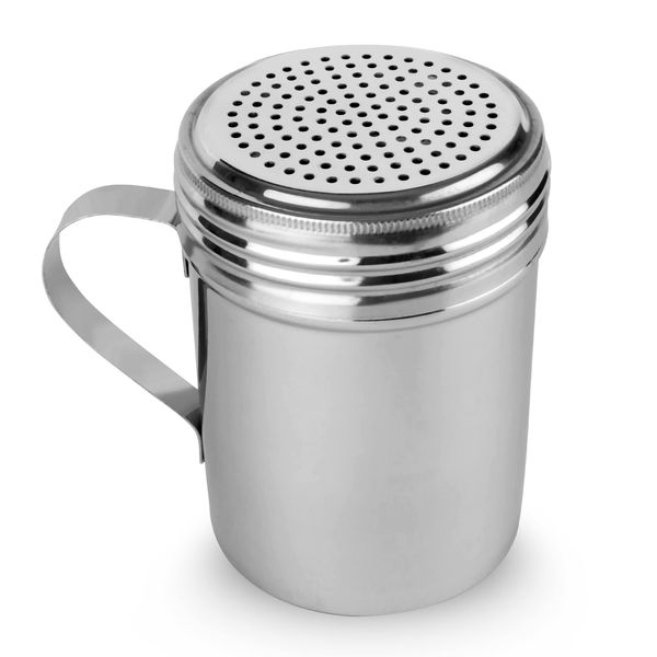 Stainless Steel Dredge Shaker Ideal For Salt, Spice, Sugar (1, 10 oz)