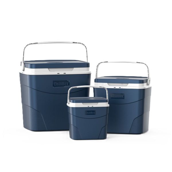 Cosmoplast Chillbox 3 Piece Cooler Box Set - Pearl Blue (4L, 12L, 24L)