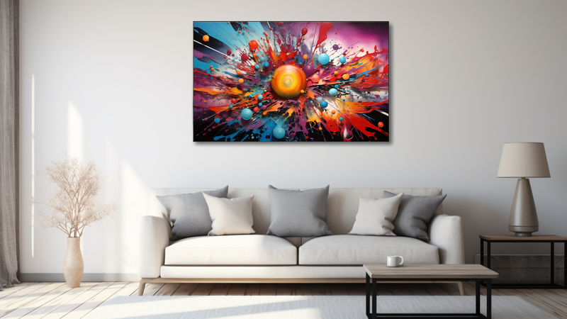 Canvas Wall Art - Graffiti Galaxy - HD0442