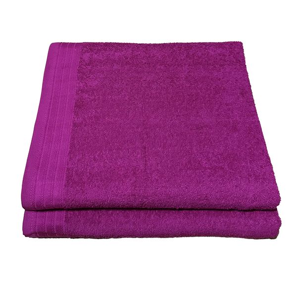 2 Pack Bath Sheet Luxury Cotton Towel 100 x 145cm - P2
