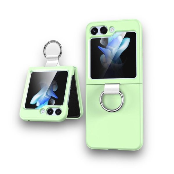 Shockproof Silicone Cover With Ring Holder For Samsung Galaxy Z Flip 6