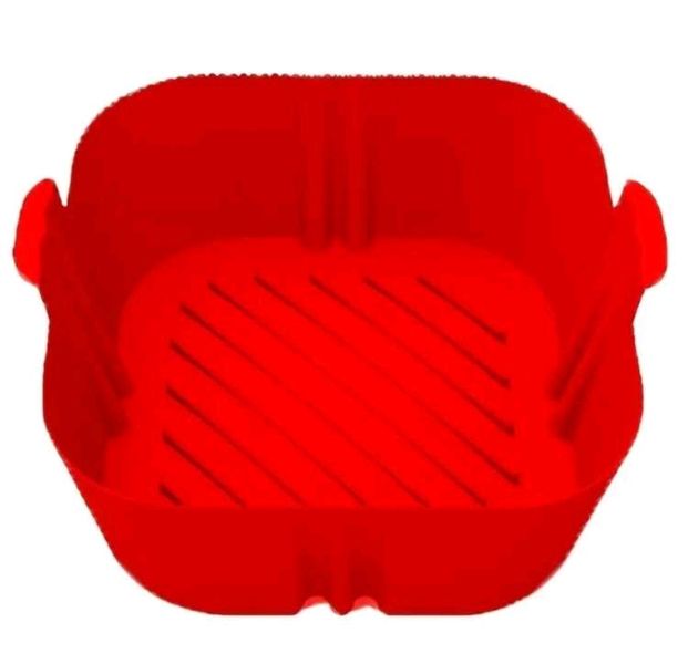 Silicone Air Fryer Liner Pot - Red