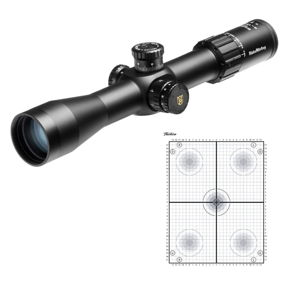 Nikko Stirling Diamond FFP 4-16x44 34MM HMD with 3 x Tactica Targets