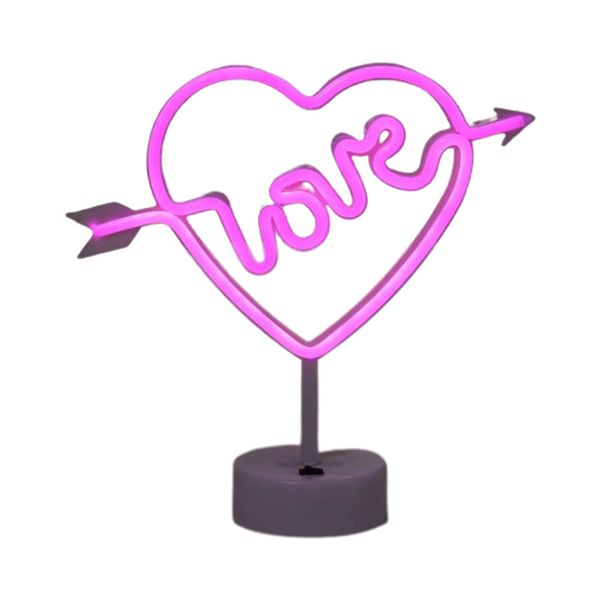 Heart-Shaped With Love Arrow Neon LED Light B-18