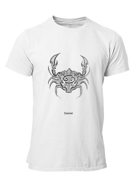 PepperSt Mens White T-Shirt - Cancer