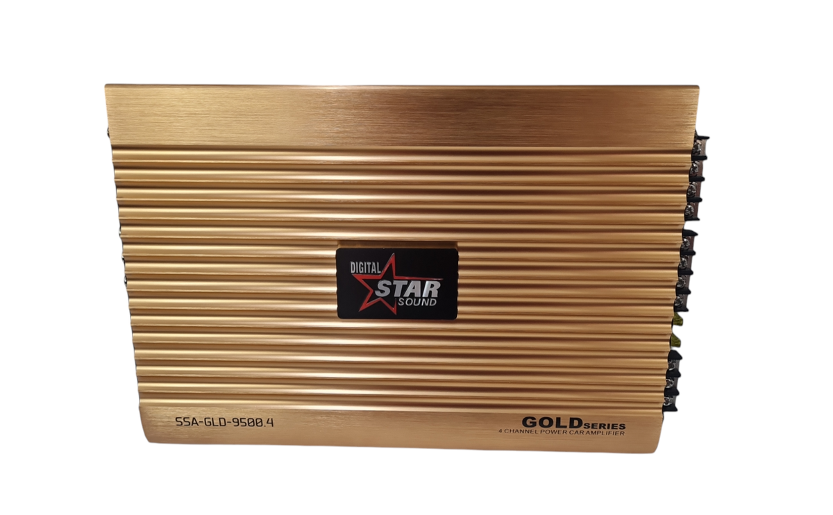 Starsound 9500w 4 Channel Amplifier (4 X 60RMS) SSA-GLD-9500.4 Gold ...