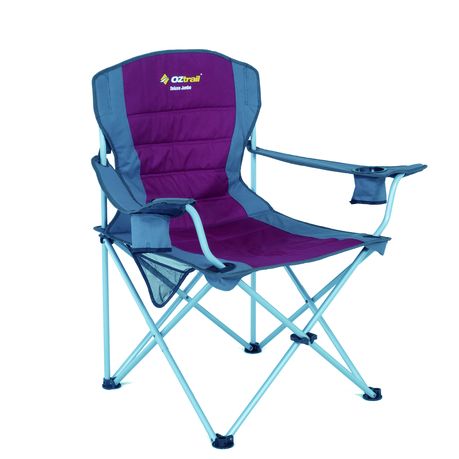 Oztrail Deluxe Jumbo Arm Chair 140kg Maroon