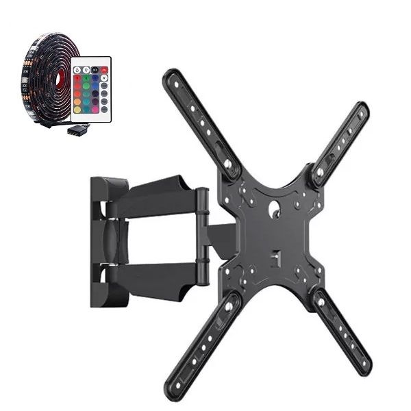 Incredible 32-55" Wall Mount Swivel TV Bracket With LED Strip Light