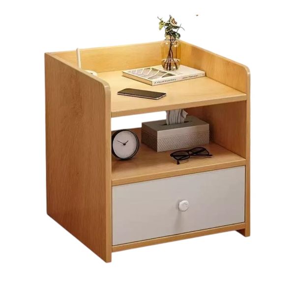 Single Drawer Wooden Bedside Table Bedroom Night Stand