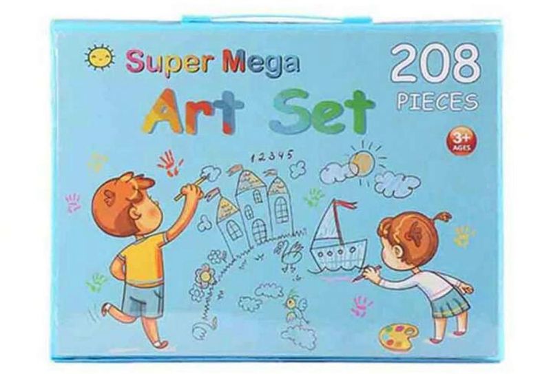 Super Mega-Art Set-Drawing Kit-Painting Kit in 1 For Kids &amp;adults-208 PCS