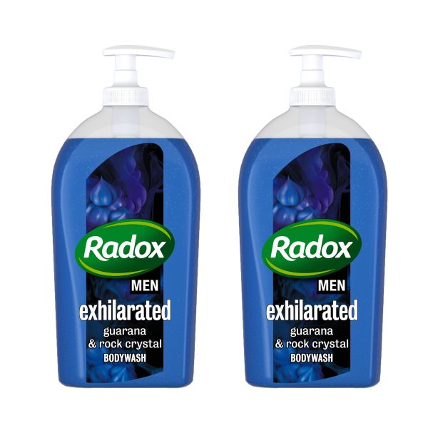 Radox Body Wash Feel Exhilarated Guarana And Rock Crystal - 2 x 750ml