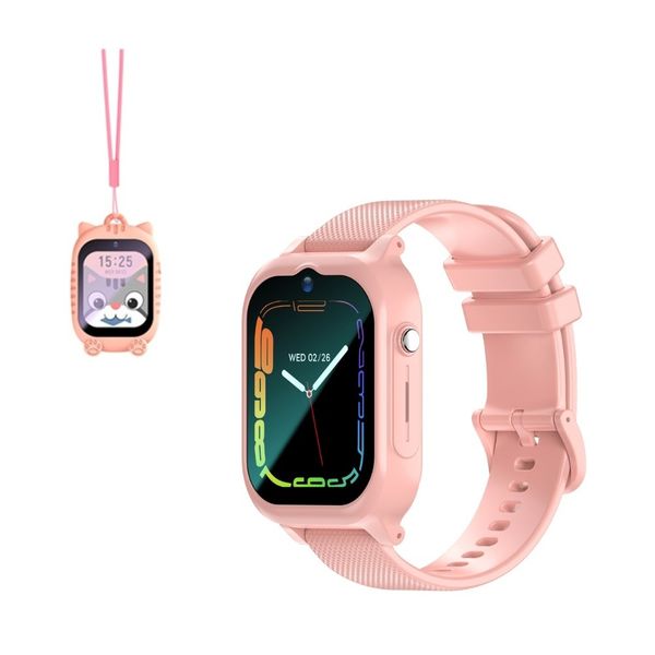 Kids GPS Tracking Watch 4G Smartwatch SOS Video Call, On Wrist /Neck Black