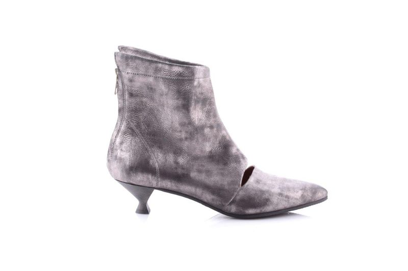 Women's Metallic Leather Ankle Boot