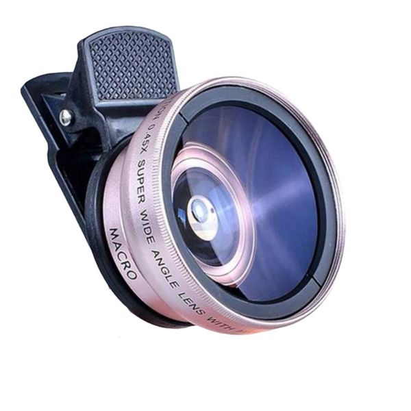 2 In 1 super wide angle lens mobile phone macro hd camera lens