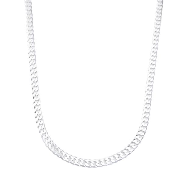 6mm X 60cm Curb Link Silver Chain