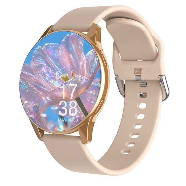 Pink Smart Watch for Women - Fitness Tracker &amp; Heart Rate Monitor
