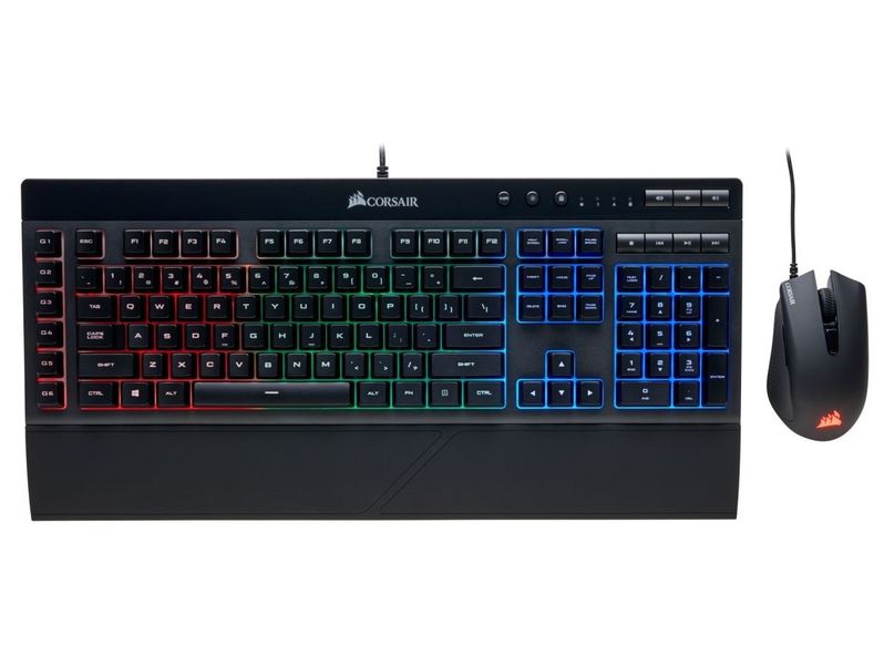 Corsair Gaming K55 + HARPOON RGB Gaming Keyboard and Mouse Combo