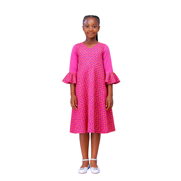 Boitumelo Kiddies Shweshwe Dress