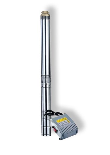 0.75KW Submersible Borehole Pump, Motor &amp; Controlbox 4 Inch (230V)