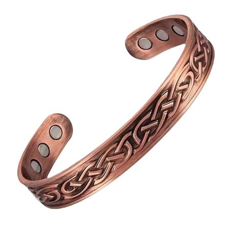 Red Copper Flowing Water Energy & Pain Relief Magnetic Health Bracelet Image