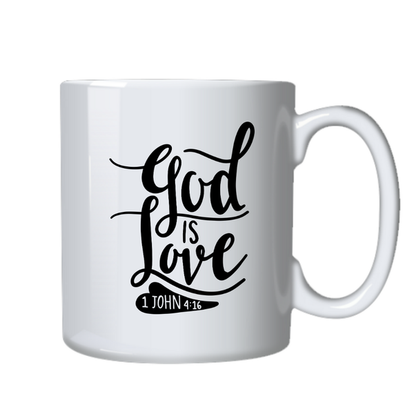 God is Love Christian Theme Birthday Christmas Gift Mug Cup-402